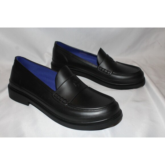 TORY BURCH WOMEN'S CLASSIC RAIN LOAFER BLACK SZ 7 NIB 248 - Picture 3 of 7
